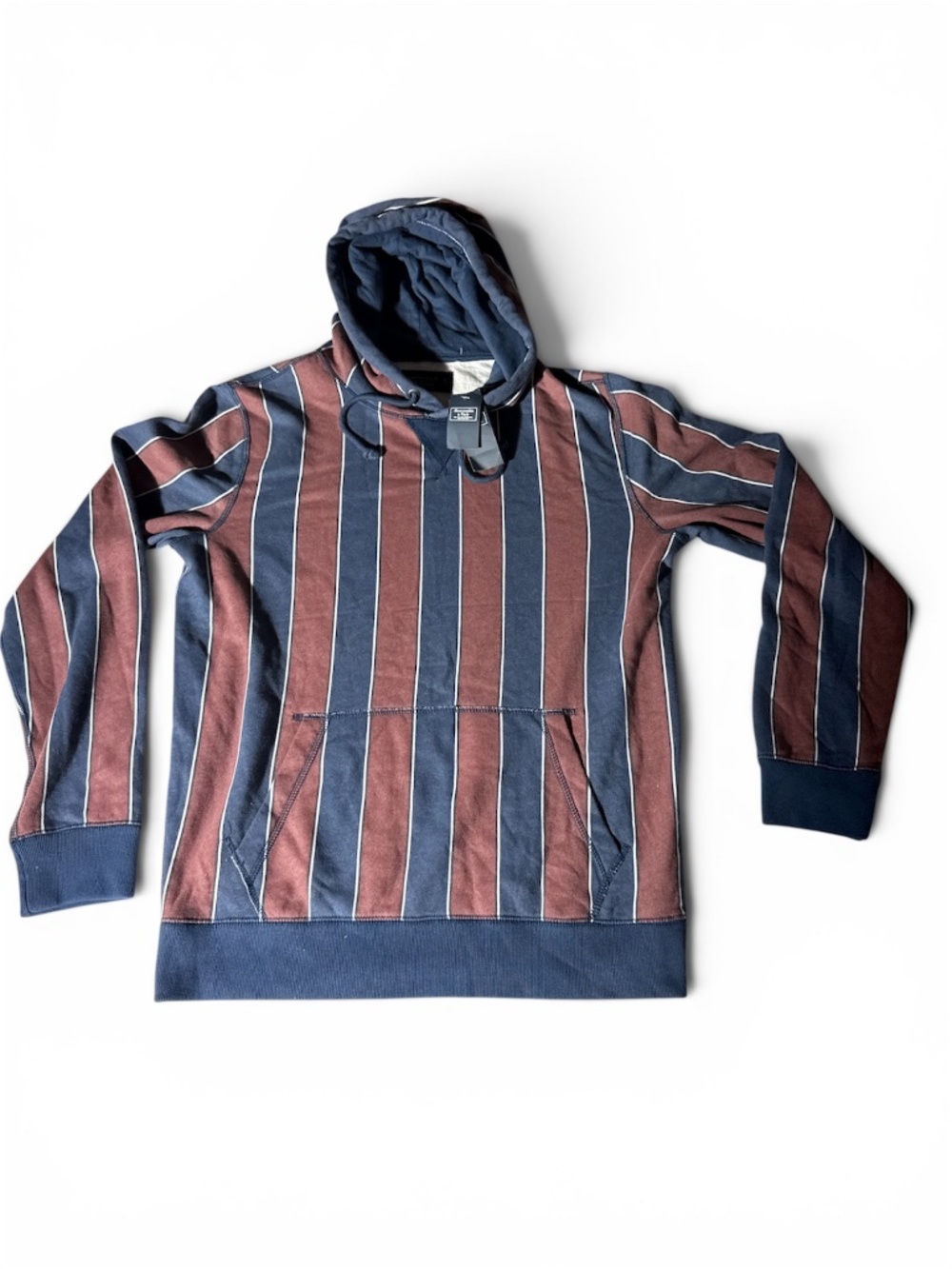 NWT Abercrombie & Fitch Soft A&F Fleece Striped Hoodie Men’s Small